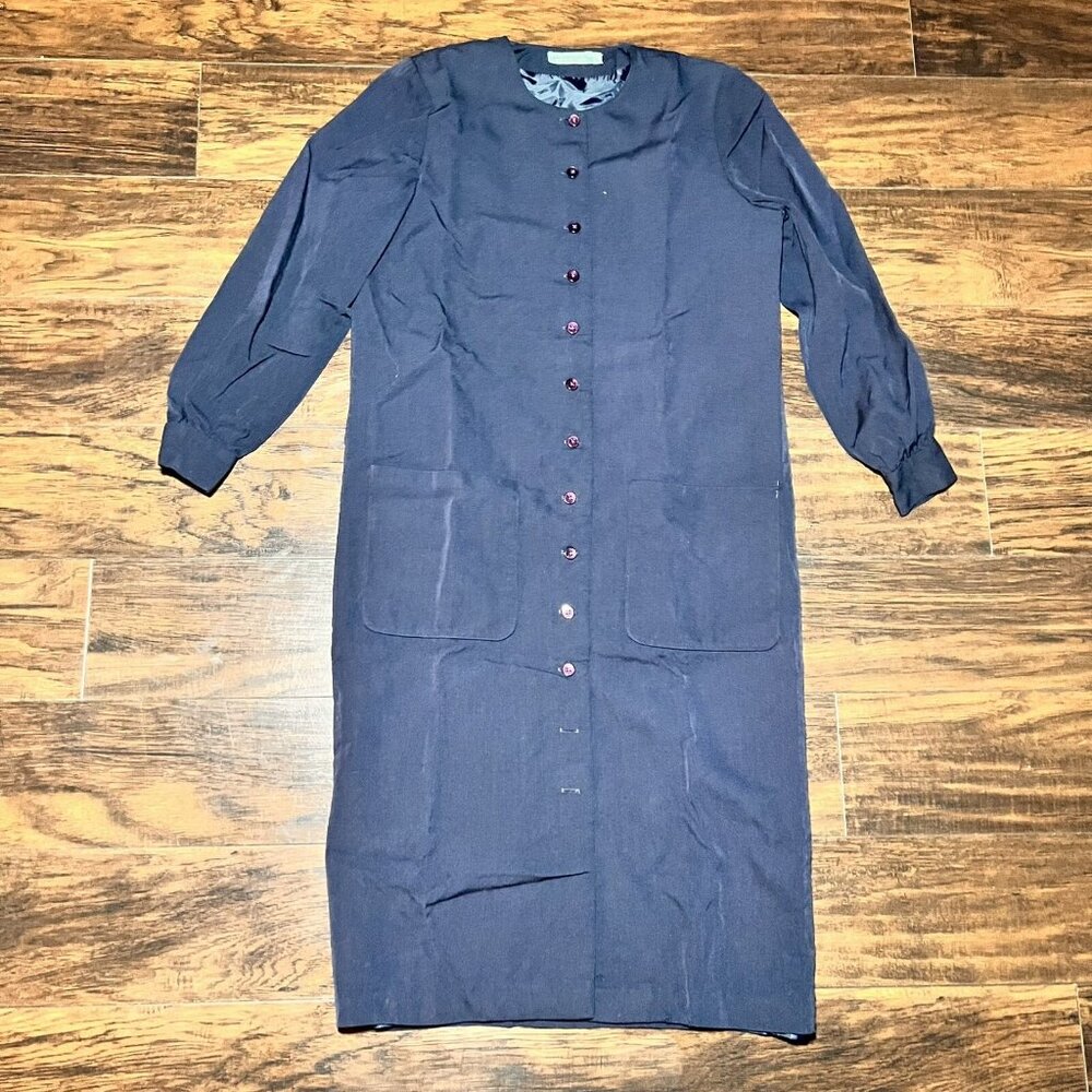 Brooks Brother Maxi Long Sleeve Dress Blue Women’s Size 10
